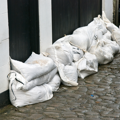 Yuzet White Woven Polypropylene Sandbags Sacks Flood Defence Sand Bags