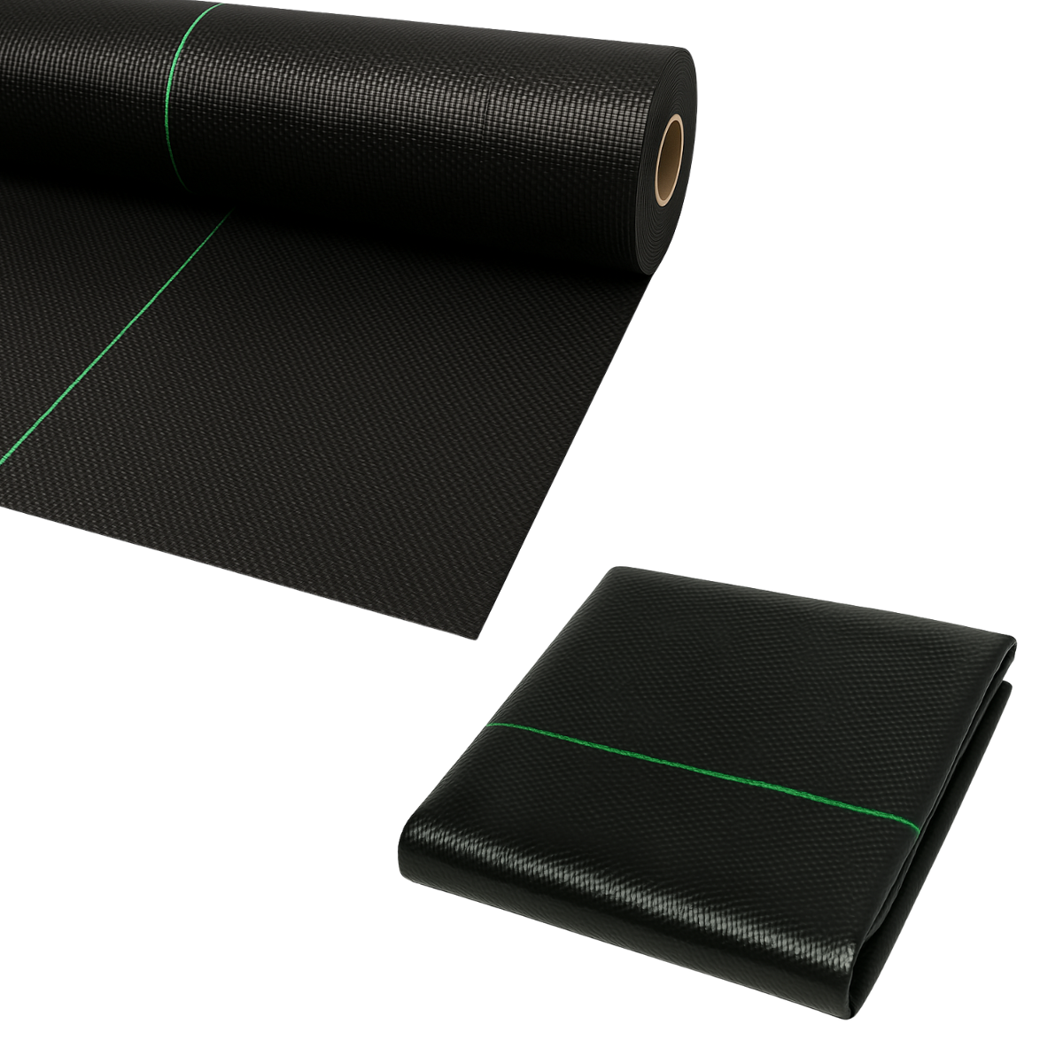 Yuzet Heavy Duty Weed Control Ground Cover Membrane Landscape Fabric - 1m / 2m / 3m / 4m / 5m Widths