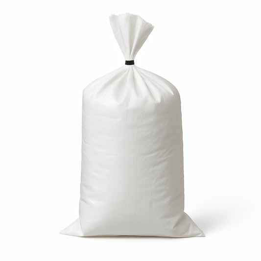 Yuzet White Woven Polypropylene Sandbags Sacks Flood Defence Sand Bags