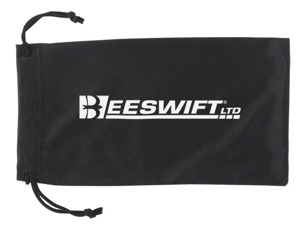 BEESWIFT MICROFIBRE SAFETY GLASSES POUCH BLACK 390X384MM