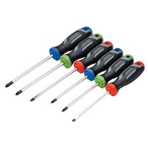 Draper SET 3 - 6PC SET - REGULAR (S) Soft Grip Screwdriver Set (6 Piece)
