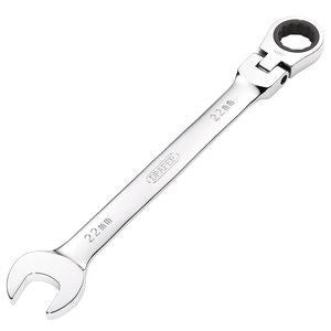Draper 22MM FLEX HEAD RATCHET SPANNER 52024 Draper HI-TORQÂ® Metric Flexible Head Ratcheting Combination Spanners