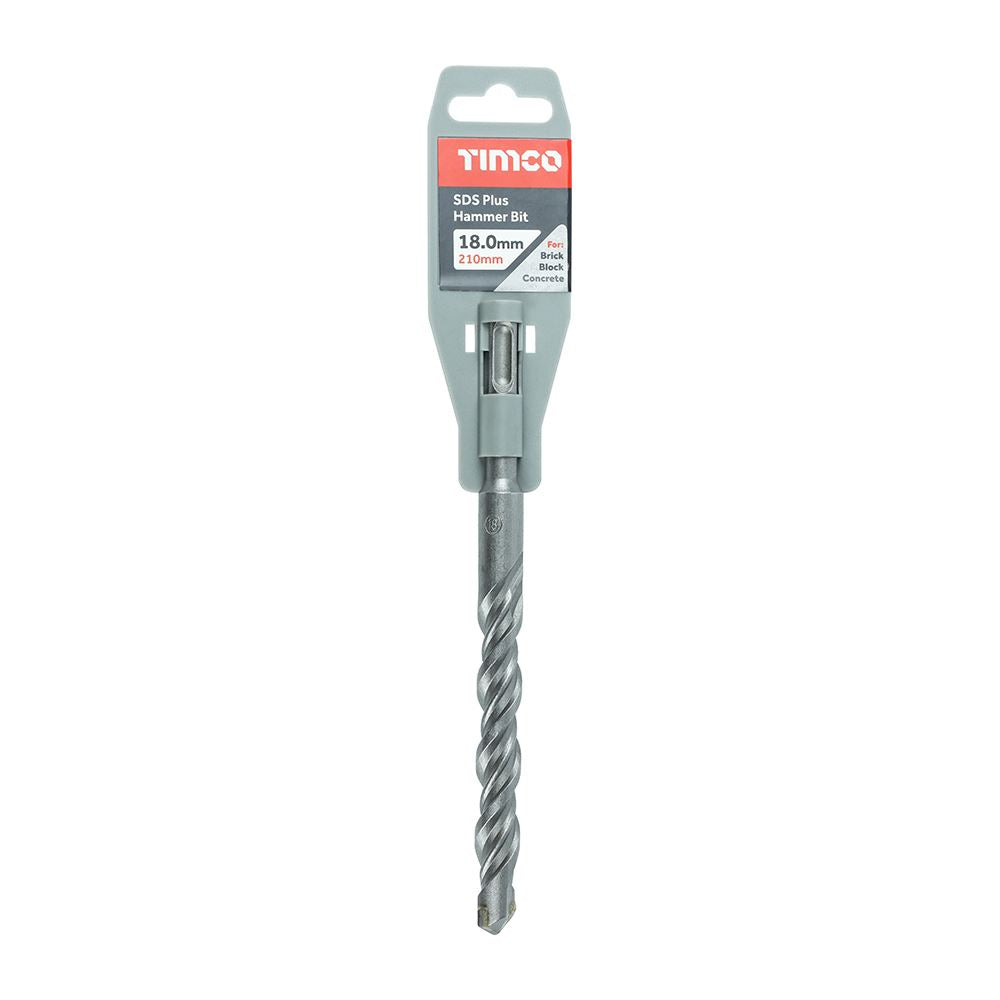TIMCO SDS Plus Hammer Bit 18.0 x 210 Pack 1