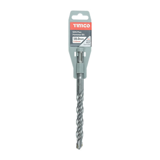 TIMCO SDS Plus Hammer Bit 18.0 x 210 Pack 1