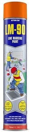 Action Can LM-90 Line Marking Spray Paint 750ml Aerosol Quick Dry