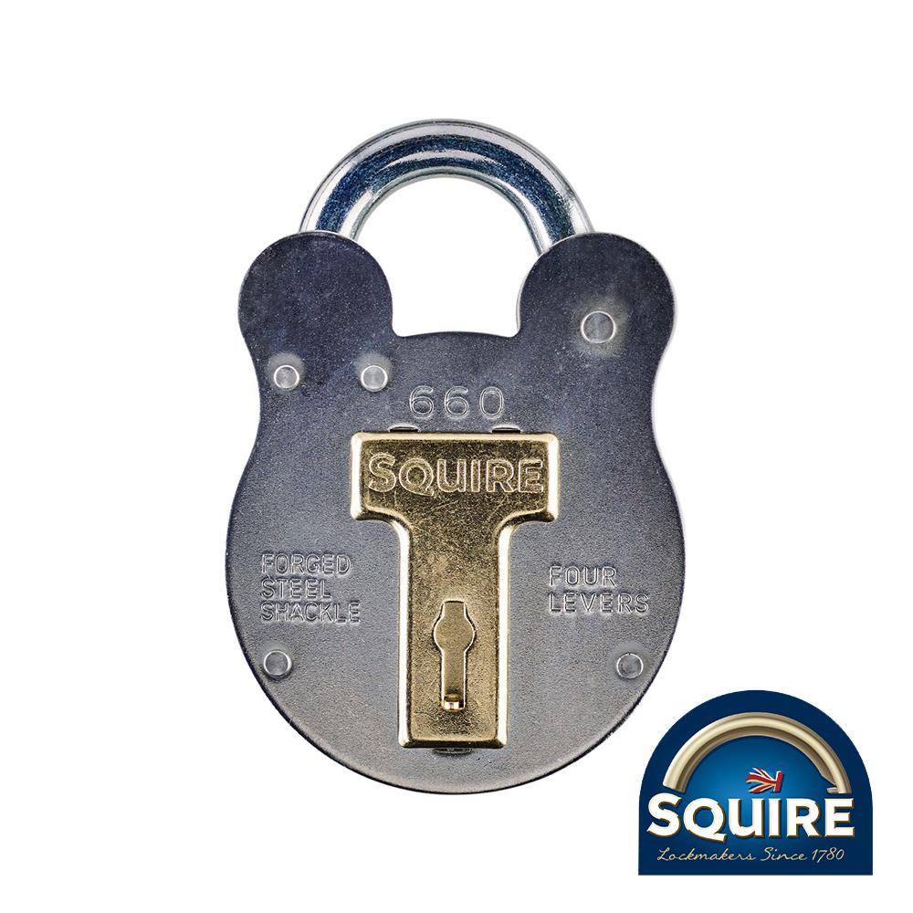 TIMCO Old English 4 Lever Padlock 60mm Pack 1