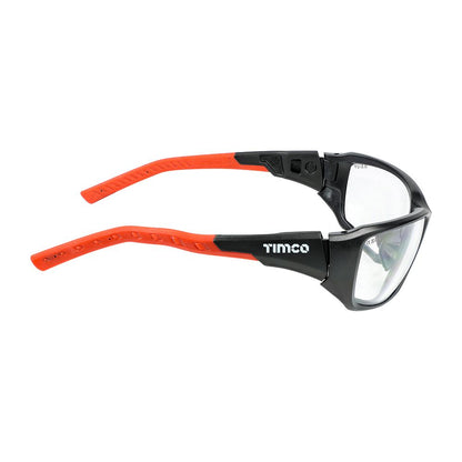 TIMCO Sport Safety Glasses Adj Temp One Size Clear Pack 1
