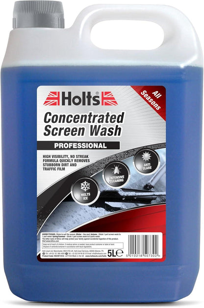 Holts Concentrated Screen Wash 5L All Seasons Intensive Cleaning Streak Free Car Windscreen Cleaner