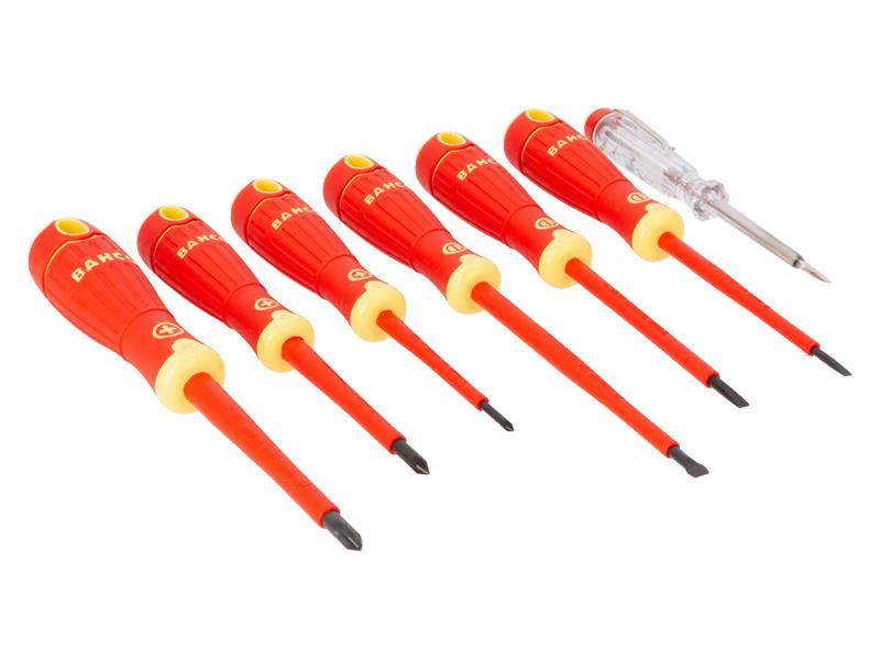 Bahco B220.027 BAHCOFIT Insulated Screwdriver Set, 7 Piece