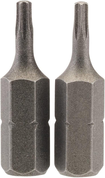 Draper 2PC 25MM T8 S/D BIT 66426 1/4" hex. Draper TX-STARÂ® E Shank Insert Bits