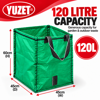 120 Litre Yuzet Huge Heavy Duty Commercial Grade garden bag waste rubble