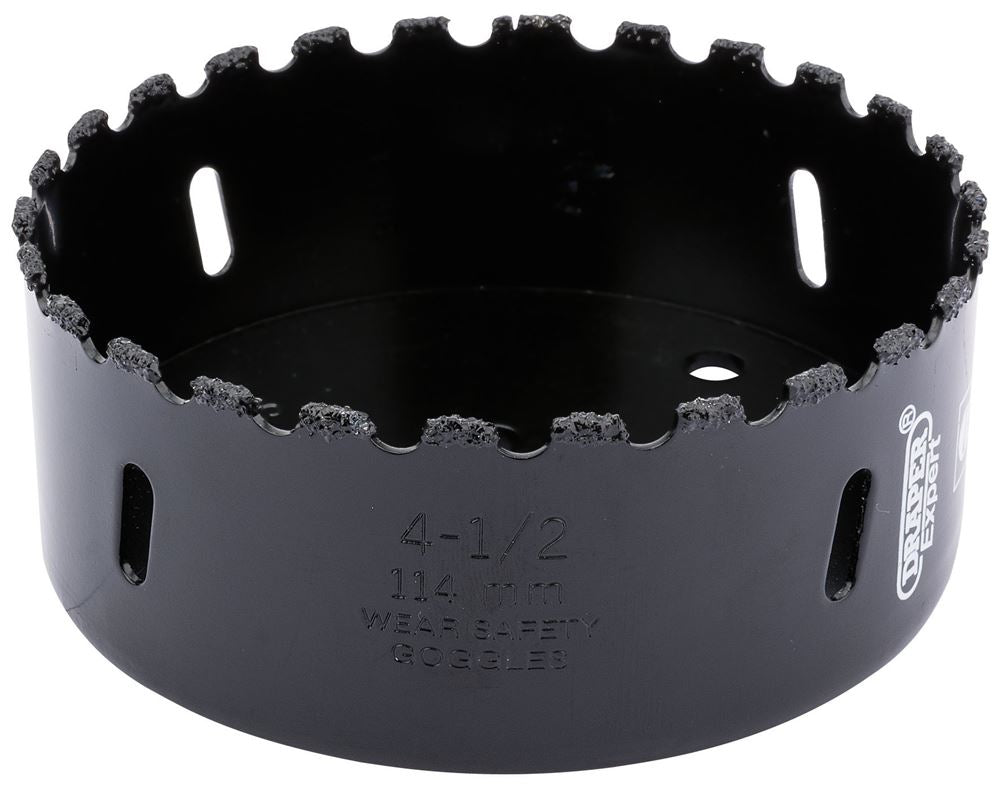 Draper TUNGSTEN CAR.GRITH.SAW 114MM 34969 Tungsten Carbide Grit Hole Saws