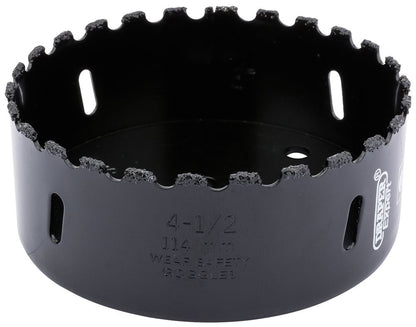 Draper TUNGSTEN CAR.GRITH.SAW 114MM 34969 Tungsten Carbide Grit Hole Saws