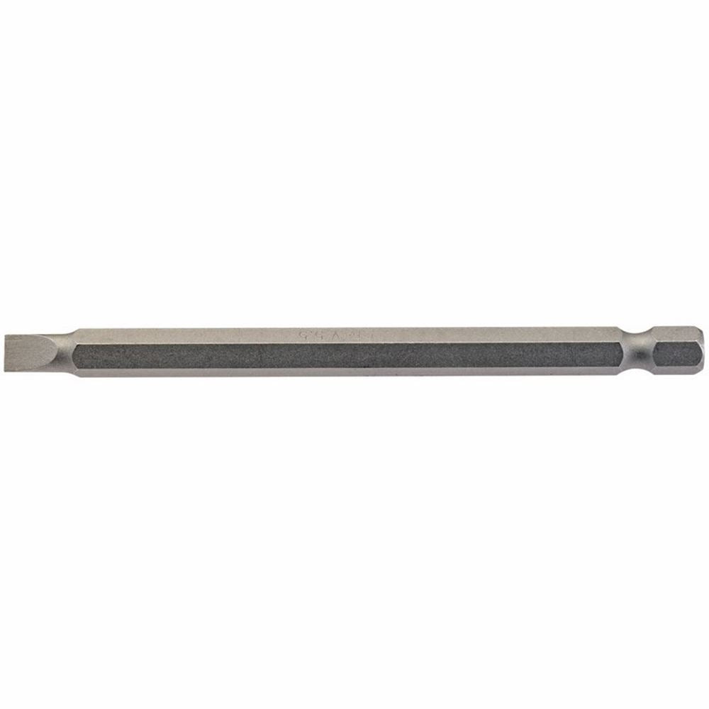 Draper 100MM 5.5MM P.SLOT.S/D BIT 64345 1/4" Hex. Plain Slot E Shank Insert Bits