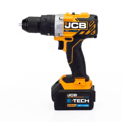 JCB JCB-18BLCD-5X-B Cordless Combi Drill 18V 65Nm Brushless 5.0Ah 2.4A Charger Hammer Drill Driver Cordless Drill