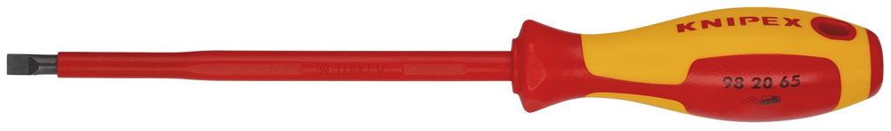 Draper 6.5MM SLOTTED SCREWDRIVER 18796 18796 VDE Insulated Slotted Screwdrivers