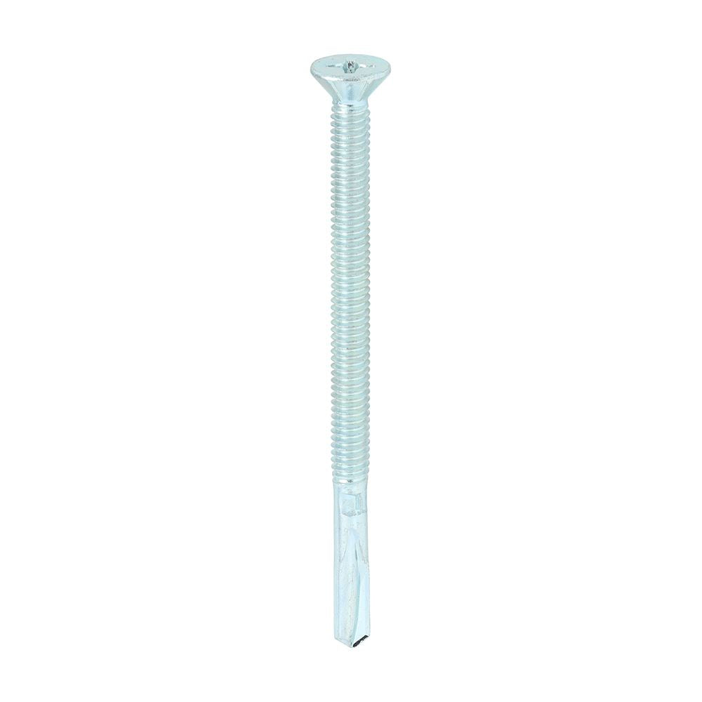 TIMCO WingTip Screw S/DRILL No4 Zinc 5.5 x 85 Silver Pack 100