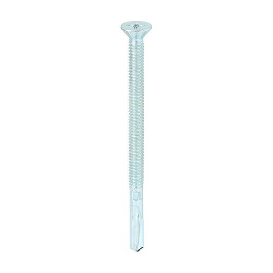 TIMCO WingTip Screw S/DRILL No4 Zinc 5.5 x 85 Silver Pack 100