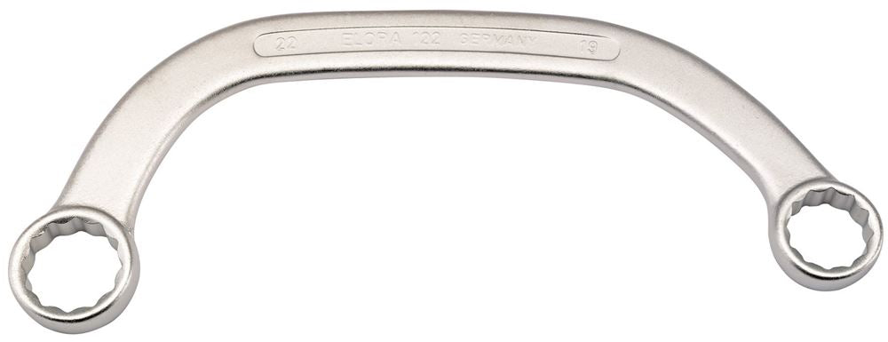20739 Elora Elora Obstruction Ring Spanner, 19 x 22mm 122-19x22 Spanner/Wrench Ring Spanners Professional Trade DIY Workshop Garage Use