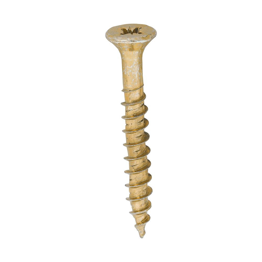 TIMCO Velocity Screw PZ2 CSK ZYP 5.0 x 40 Gold Pack 200