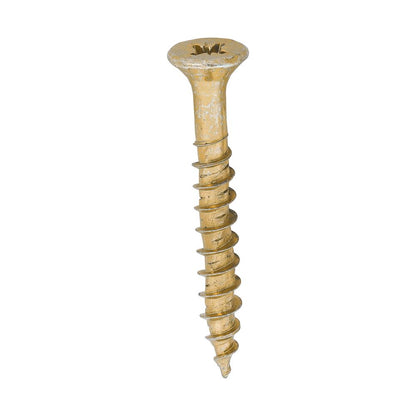 TIMCO Velocity Screw PZ2 CSK ZYP 5.0 x 40 Gold Pack 200
