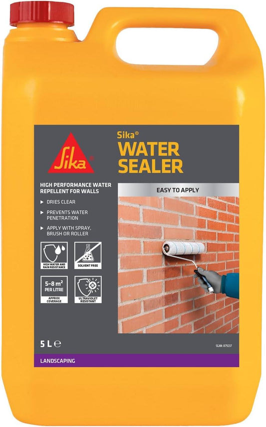 Sika 402 WaterSeal Masonry Water Repellent Sealer 5L Brick Stone Render
