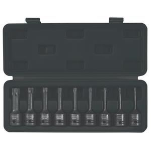 Draper SET OF SOC.BITS-TX 1/2DR 9PC 99184 1/2â€ Sq. Dr. Draper TX-STARÂ® Socket Bit Set (9 Piece)