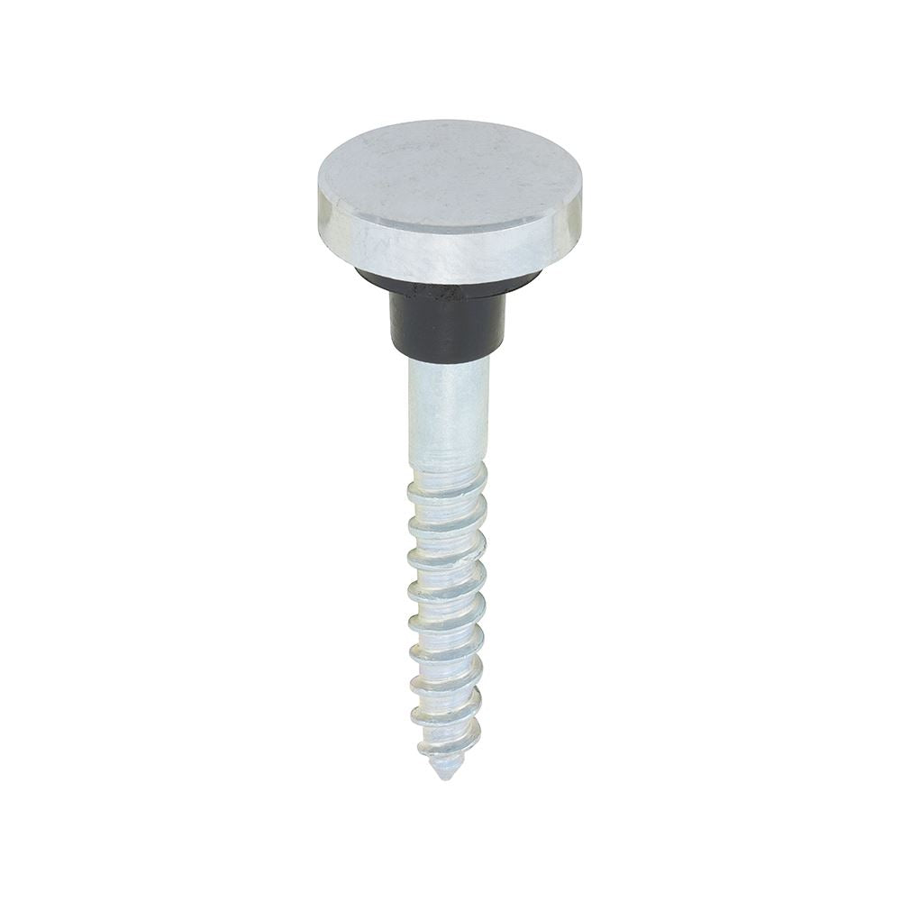 TIMCO Mirror Screw Flat - Chrome 8 x 1 1/4 Pack 10