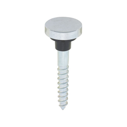 TIMCO Mirror Screw Flat - Chrome 8 x 1 1/4 Pack 10