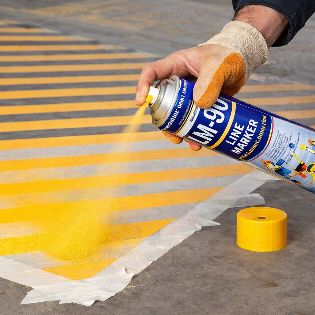 Action Can LM-90 Line Marking Spray Paint 750ml Aerosol Quick Dry