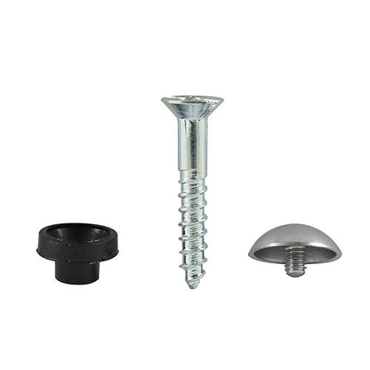 TIMCO Mirror Screw Chrome 8 x 1 1/2 Pack 200