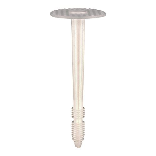 TIMCO Plastic Insulation Fixing 8.0 x 70 White Pack 100