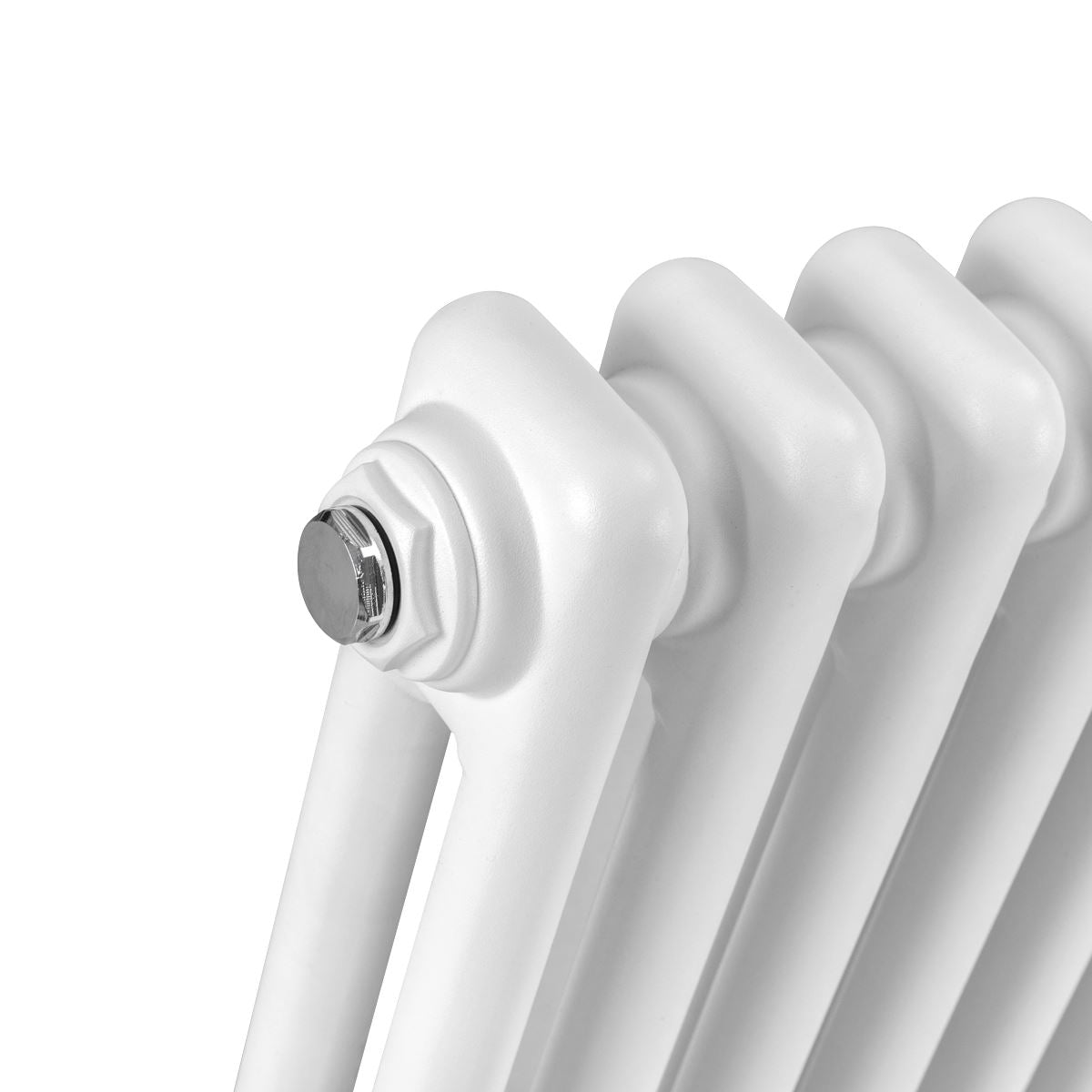 Baridi DH369 Horizontal Traditional 2 Column Radiator 600 x 1012mm - White | Steel | Horizontal traditional two column radiator delivers a BTU output