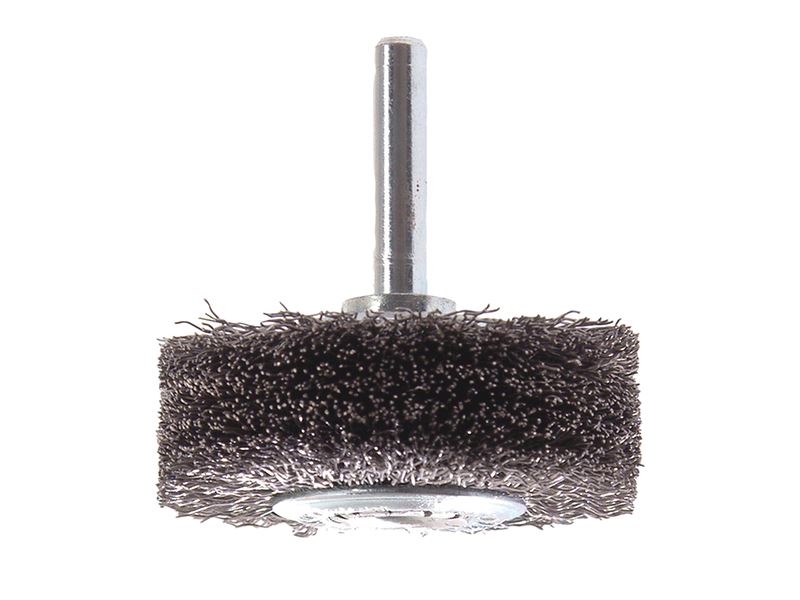 Lessmann 417.163 Wire Wheel Brush with Shank 70 x 13mm, 0.30 Steel Wire