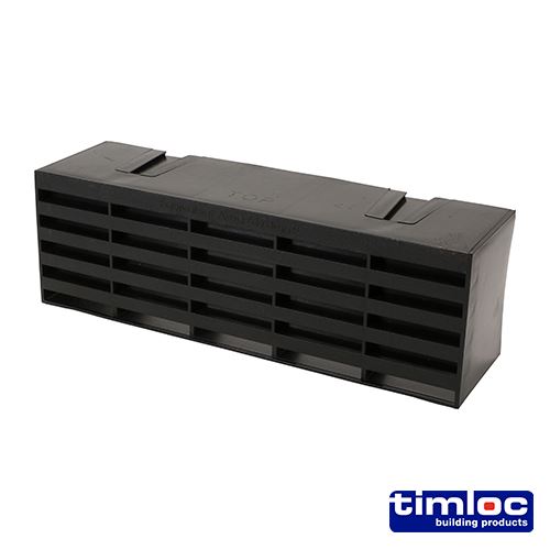 TIMCO Plastic Airbrick Black 215 x 69 x 60 Black Pack 20