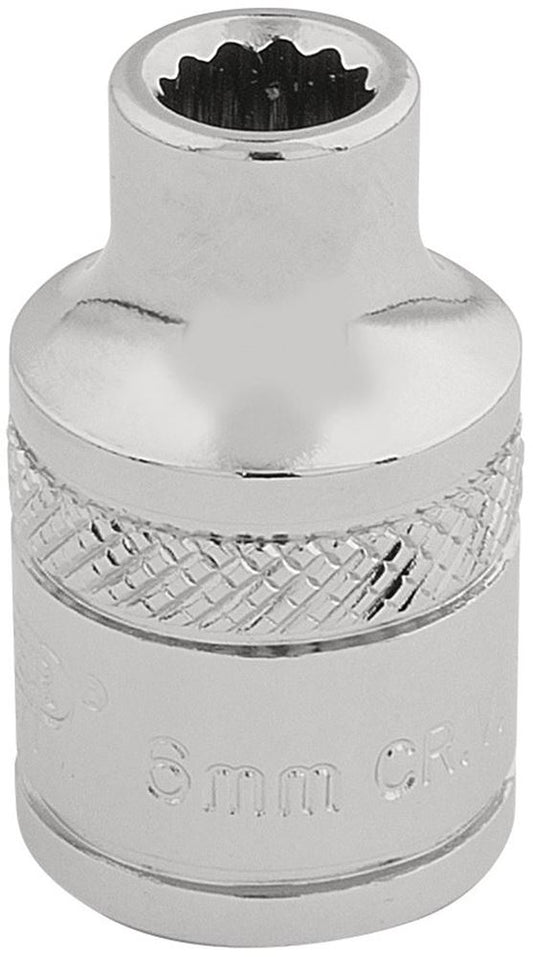 32766 Draper Expert Expert HI-TORQ 12 Point Socket, 3/8 Sq. Dr., 6mm D-MM/B 3/8 Sockets Professional Trade DIY Workshop Garage Use