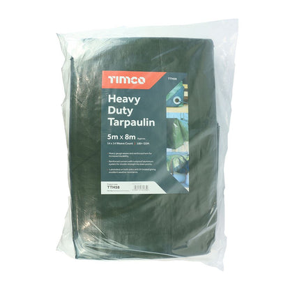Timco Heavy Duty Tarpaulin Waterproof Ground Sheet Cover Camping Gardening