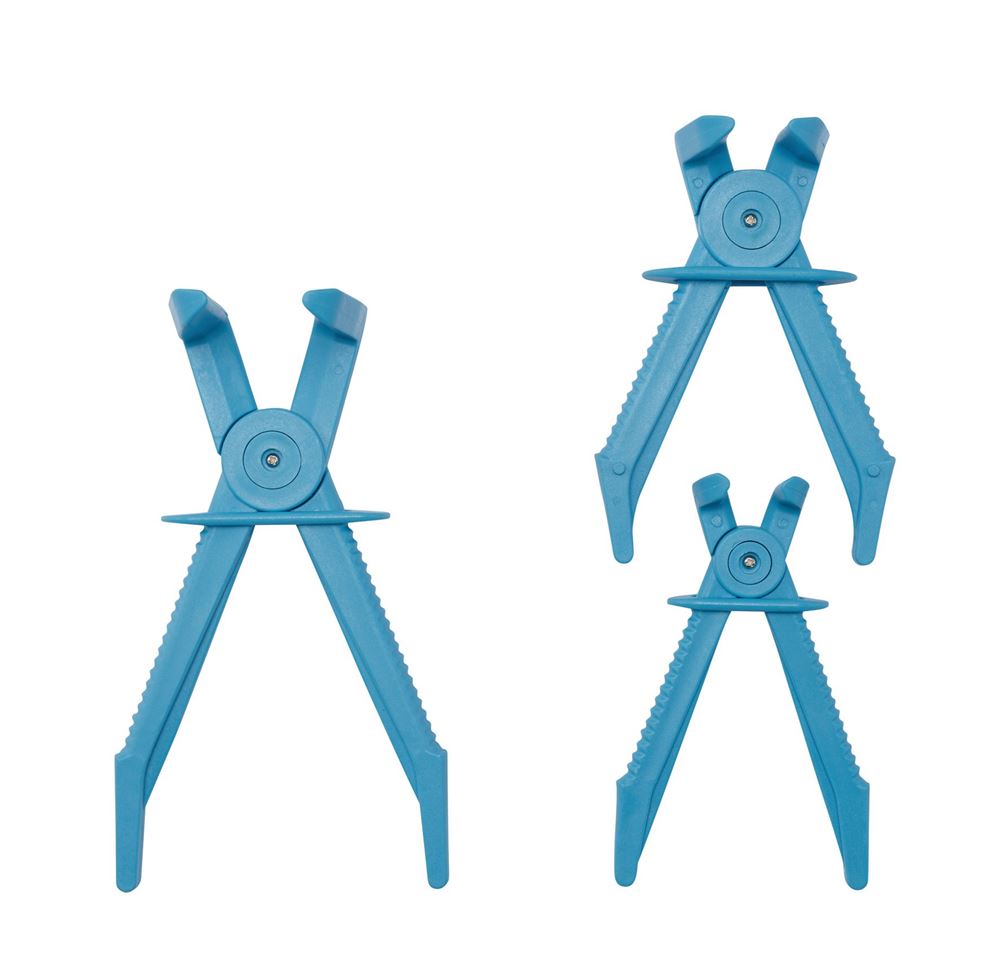 99985 Draper Flexible Hose Clamp Set with 90 Degree Jaws (3 Piece) FHCS-90 Work Light Hose Clamps and Tools 155mm / 165mm / 220mm Professional Trade
