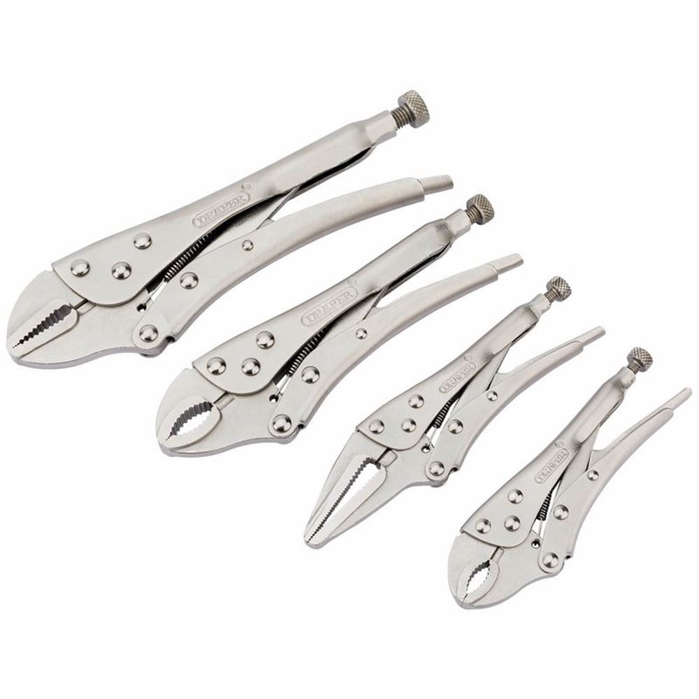Draper SELF GRIP PLIER SET 4PC 35373 Self Grip Pliers Set (4 Piece)
