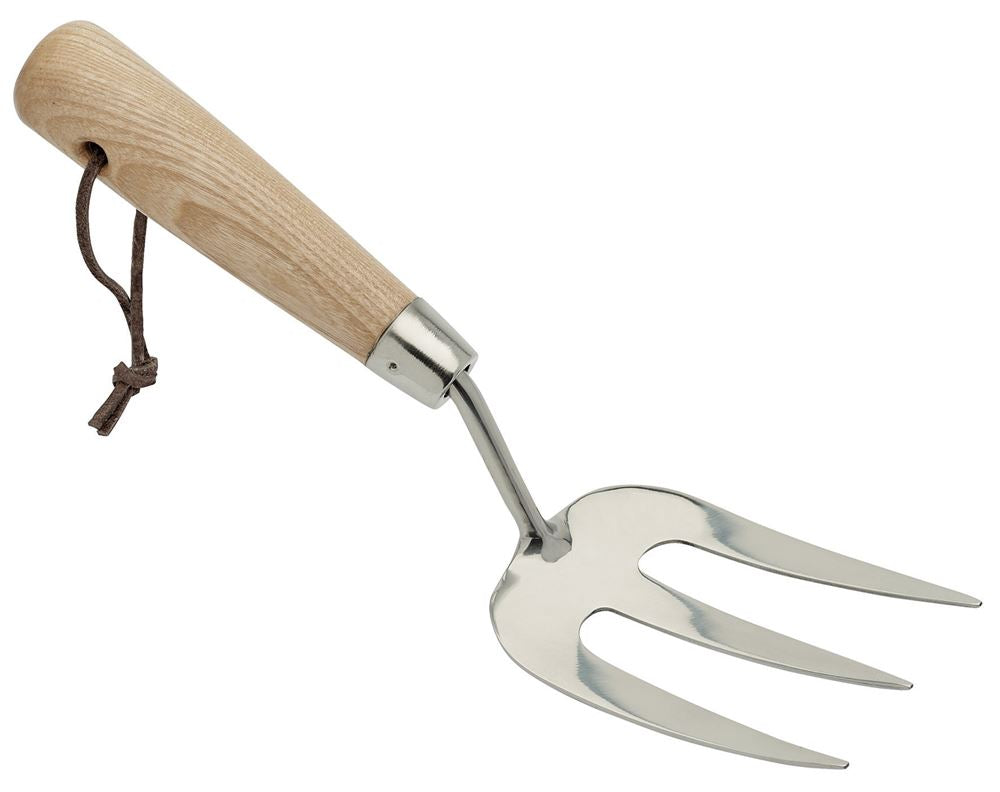 Draper STAINLESS HAND FORK 99025 Draper Heritage Stainless Steel Hand Weeding Fork with Ash Handle