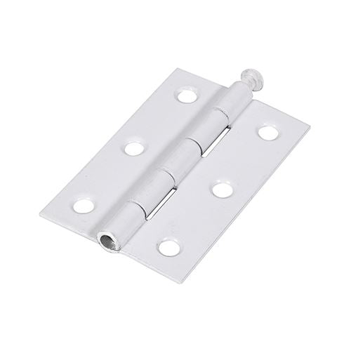 TIMCO Butt Hinge Loose Pin White 75 x 50 White Pack 2