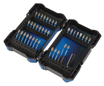 Draper 38PC IMPACT S/DRIVER SET 04929 Impact Screwdriver Bit Set, 1/4" Hex (38 Piece)