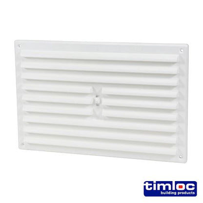 TIMCO Hit and Miss Grille Vent White 242 x 165 White Pack 1