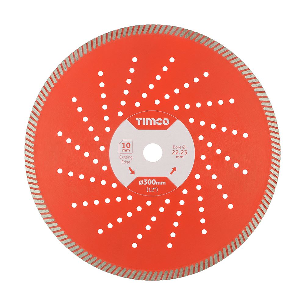 TIMCO Prem Diamond Blade Turbo Cont 300 x 22.2 Pack 1