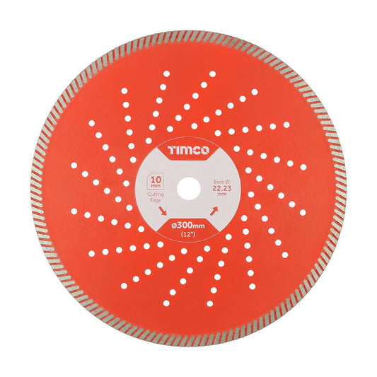 TIMCO Prem Diamond Blade Turbo Cont 300 x 22.2 Pack 1