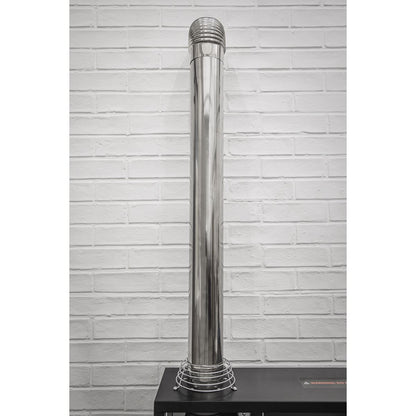 Sealey IREX1 Stainless Steel Exhaust/Flue End Pipe for IR13/IR16 100mm 900mm | 900mm End Section 201 stainless steel exhaust/flue pipe.