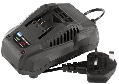 23793 Draper Storm Force Storm Force 20V Fast Charger for Power Interchange Batteries 20V Storm Force Power Interchange Range Professional Trade DIY