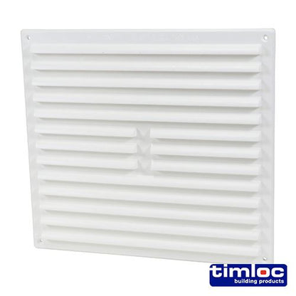 TIMCO Louvre Grille Vent F/Scr White 242 x 242 White Pack 1