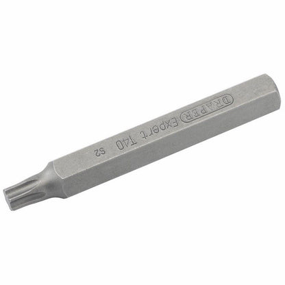 Draper DRAPER TX-STAR BIT T40 X 75MM 33361 Spare 10mm Hex. Insert Bits For Mechanic's Bit Sets