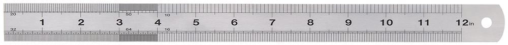 Draper 12/300MM STAINLESS STEEL RULE 22671 Stainless Steel Rules